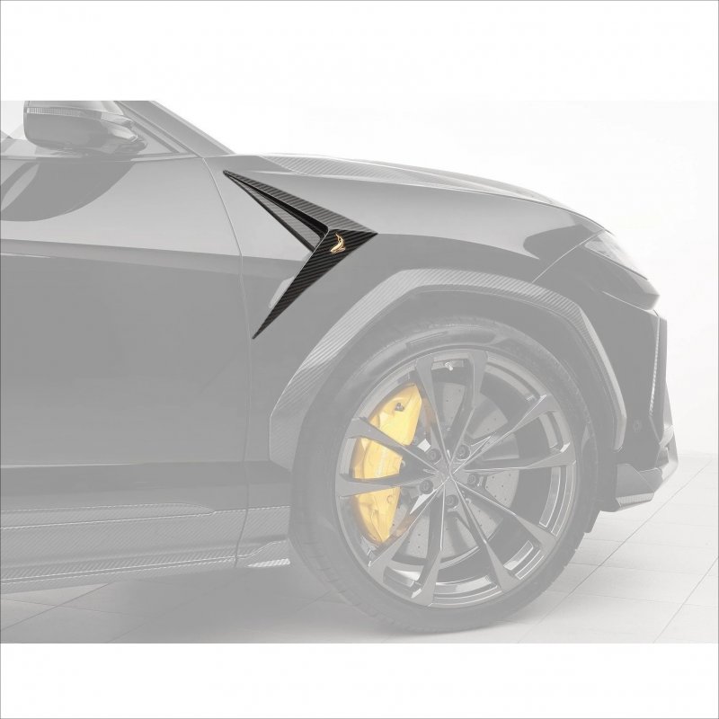 Full Carbon Fiber 2018 to 2022 URUS TPC Style Front Fender Extension  Fit For URUS Side Vents Bodykit